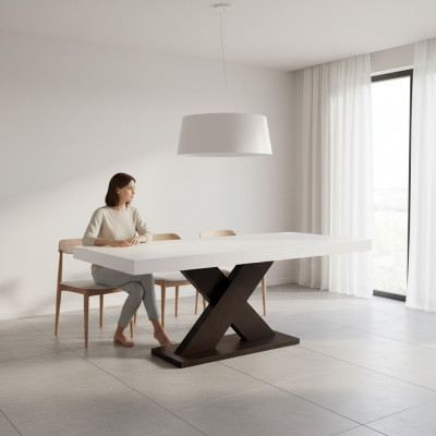 Auszéierbaren Design Holzdësch Dësch Iesszëmmer Dekor Holz Dëscher Massiv