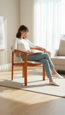 Luxus Design Polster Stull Stullé Sëtz Léin Büro Iesssall Massiv Holz K27 Nei