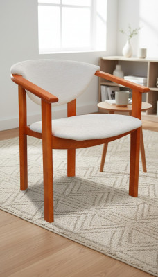 Luxus Design Polster Stull Stullé Sëtz Léin Büro Iesssall Massiv Holz K27 Nei