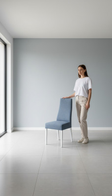 Luxus Design Polster Holz Stull Stillen Sëtz Lehn Büro Büro Iesszëmmer