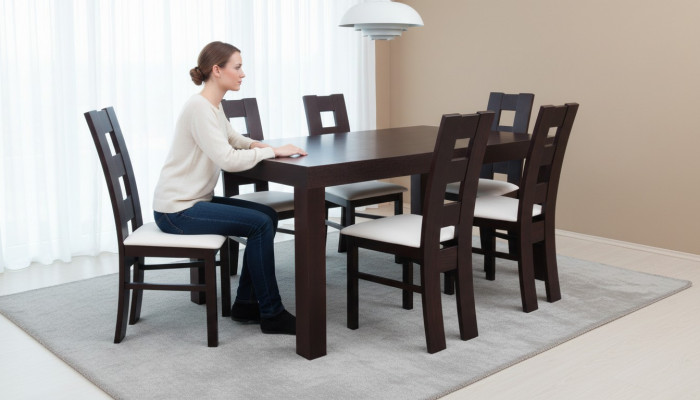Designer Iessdësch Grupp Stull Dëscher Holz Dësch Büro Iesszëmmer
