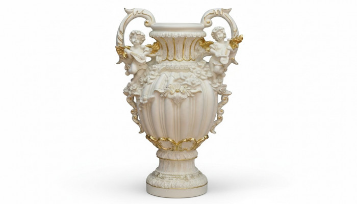 XXL Vase Dëscher Dekoratioun Deko Vasen Antik Stil Skulptur Figur Coupe Roum 71cm