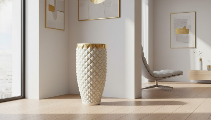 XXL Vase Dësch Dekoratioun Deko Vasen Antik Stil Skulptur Figur Kelch Roum 0901