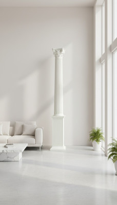 313 cm XXL Grouss Kolonn Stil 1900 Ale Griichesch Antik Stil Restaurant Caffee