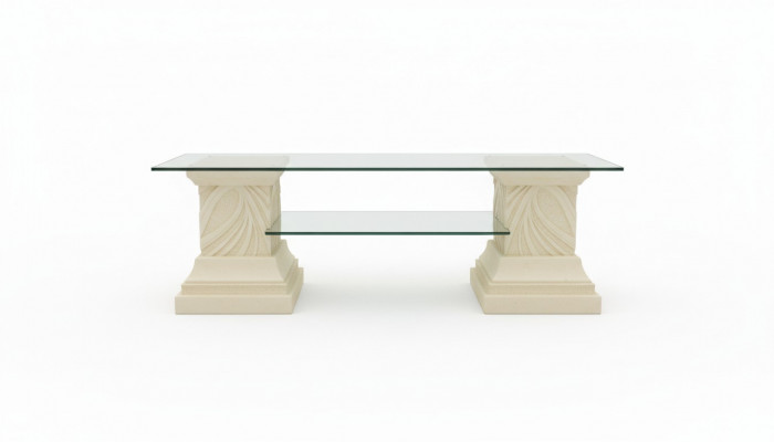Design Vitrine Regal Glas Séil Vitrinne Regaler TV Schaf Wunnzëmmer 1853 Nei