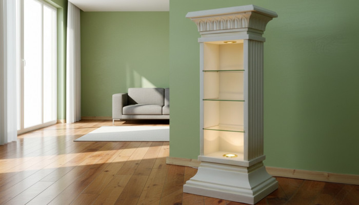 Design Vitrine Regal Glas Sail Vitrinen Regaler CD Schaf Lampe 6894 Nei