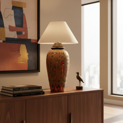 Ägyptesch Stiwwellampe Dëschtlampe Lampe Luuchten Handaarbecht Luuchten Stiwwellampe