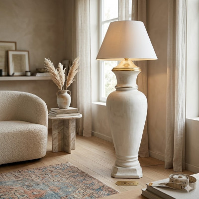 Design Steellampe Vase XXL Steellampe Luuchten Regal Beléiert Vitrin 132cm
