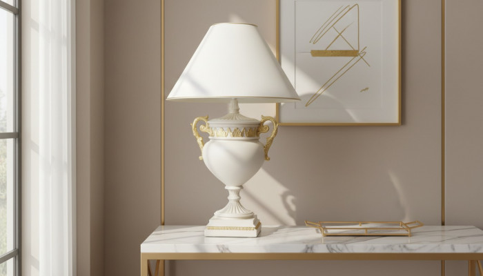 Dëschluucht Vase Grëffer Vasen XXL 90cm Stäiwäert Luucht Lampe Dëschluuchten Luuchten