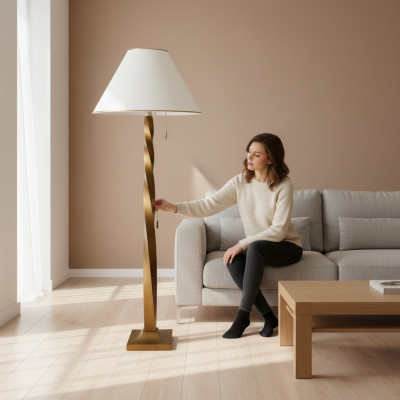 XXL Stehlampe am réimeschen Stil Steeluuchte Stand Luuchten Luuchten Lampe 167cm