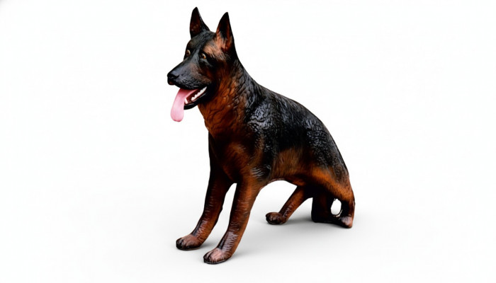 Design Schäferhond Figur Statue Skulptur Figuren Skulpturen Dekoratioun Nei 3043