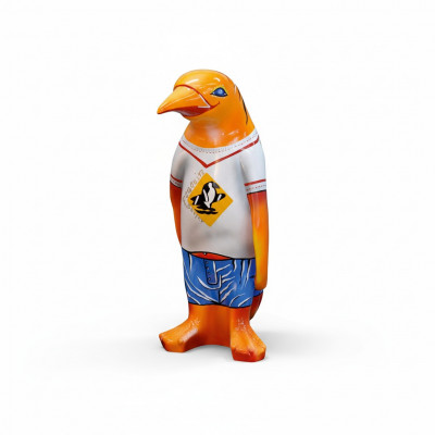 Design Luxus XXL 67cm Figur Skulptur Handaarbecht Pinguin Déier Skulpturen Figuren