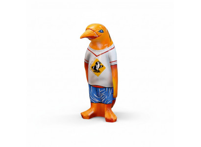 Design Luxus XXL 67cm Figur Skulptur Handaarbecht Pinguin Déier Skulpturen Figuren