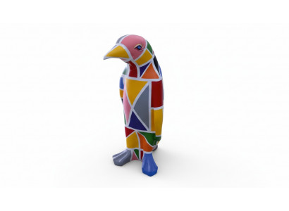 Design Luxus Figur Skulptur Handaarbecht XXL 67cm Pinguin Déier Skulpturen Figuren