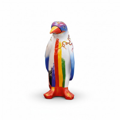 Design Luxus Figur Skulptur Handaarbecht Pinguin Déierskulpturen XXL 67cm Figurën