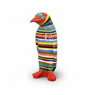 XXL Designer Figur Handaarbecht Bemoolt Figuren Skulptur Skulpturen Statu Pinguin