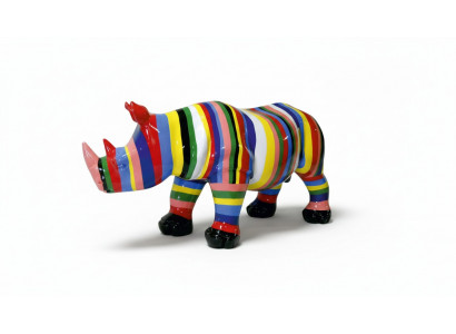 Design Nashorn Figur Statue Skulptur Figuren Skulpturen Dekoratioun Deko 3092 Nei