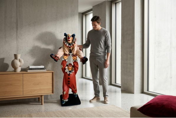 DesigClown Agestallt Figur Statue Skulptur Figuren Skulpturen Dekoratioun 5017