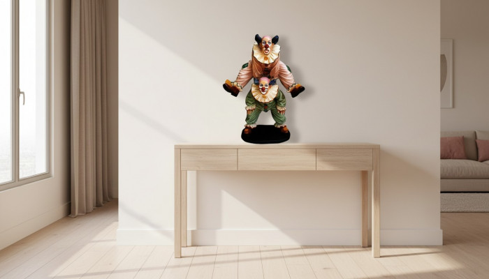 Design Clown-Akrobat Figur Statue Skulptur Figuren Skulpturen Dekoratioun 5021