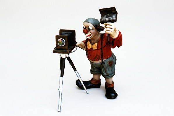 Design Clown Figur Statue Skulptur Figuren Skulpturen Dekoratioun Deko 5026 Nei