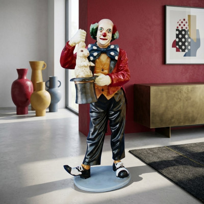 Design Clownmagier Figur Statue Skulptur Figuren Skulpturen Dekoratioun Deko 5027