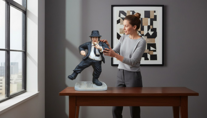 Design Blue Brothers Figur Statue Skulptur Figuren Skulpturen Dekoratioun 5324