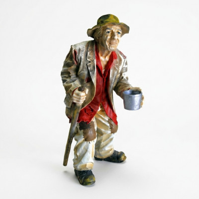 Design Bettler Figur Statu Skulptur Figuren Skulpturen Dekoratioun Deko 5623 Neiegkeet