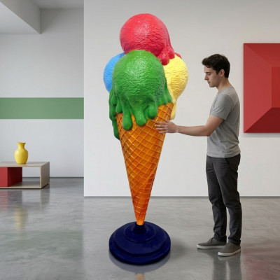 Design Eis Diel Figur Statue Skulptur Figuren Skulpturen Dekoratioun Deko 160cm