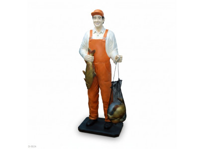 Design Fischerfigur Statue Skulptur Figuren Skulpturen Dekoratioun Deko 5661 Nei