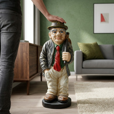 Design Grousspapp-Figur Statue Skulptur Figuren Skulpturen Dekoratioun Deko 5663