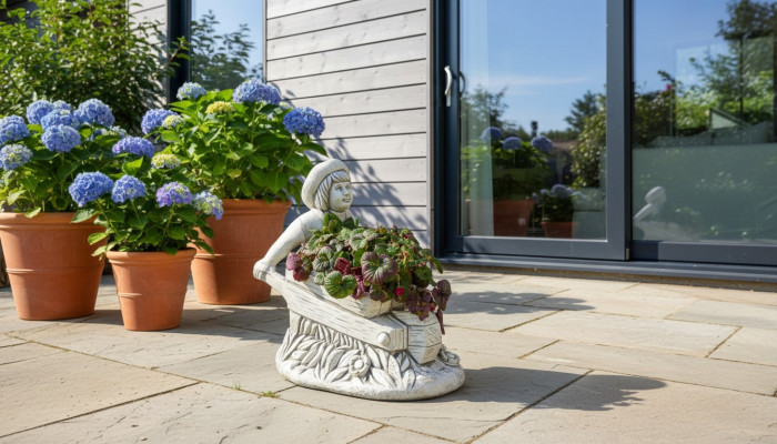 Blummendëppen Planzen Eemer Dekoratioun Figur Vasen Natur Blummendëppen Gaart