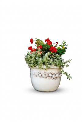 Blummekübel Planz Kübel Dekoratioun Figur Natur Vase Gaart Blummendëppercher