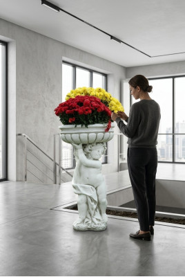 Blumekübel Planz Kübel Dekoratioun Figur Natur Gaart Blumendëppen Vasen