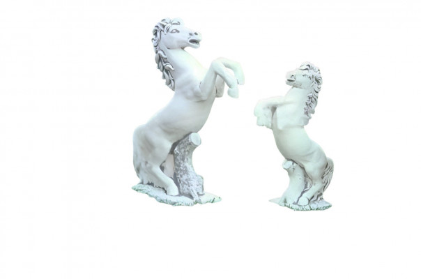 Gaart Dekoratioun Päerd Statue Skulptur Figuren Skulpturen Designer