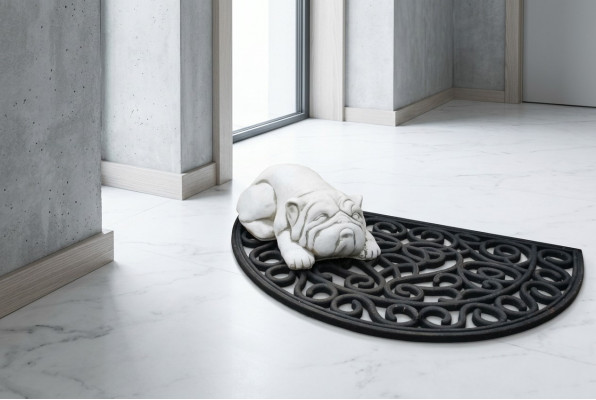Gaart Dekoratioun Hond Statu Skulptur Figuren Skulpturen Designer