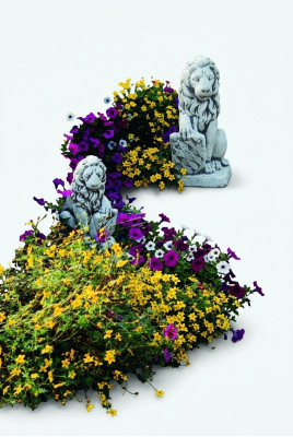Gaart Dekoratioun Léiw Statu Skulptur Figuren Skulpturen Designer