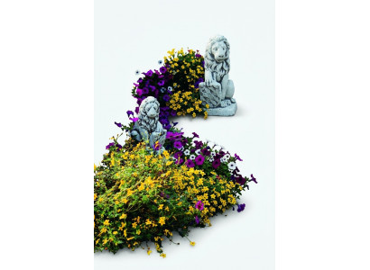 Gaart Dekoratioun Léiw Statu Skulptur Figuren Skulpturen Designer
