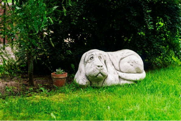 Garten Dekorative Hund Statue Skulptur Figuren Skulpturen Designer Figur
