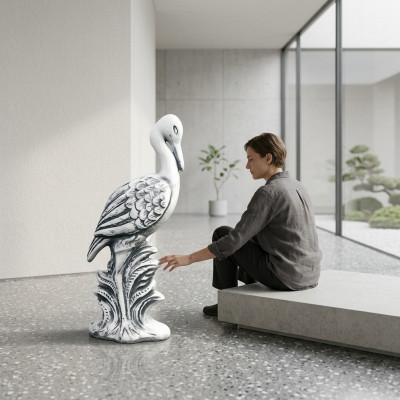 Gaart Dekoratioun Kréitchen Terrass Steen Figuren Figur Statu Skulptur