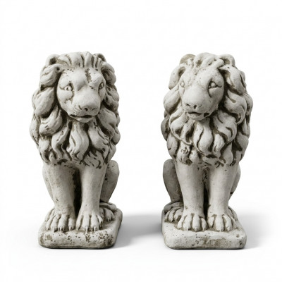 Gaart Dekoratioun Léiw Statu Skulptur Figuren Natur Skulpturen Designer