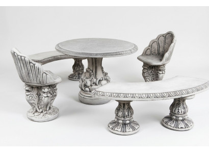 Antik Stil Steen Fotell Bänk Still Gaart Terrass Edlen Design Troun