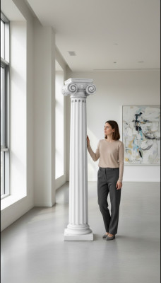 211cm Antik Sail Sailen Steenskulptur Statu Réimeschen Gaart Stil