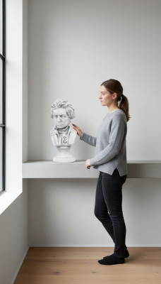 Beethoven Berühmtheet Bëschtofigur Skulptur Skulpturen Figuren Statuen