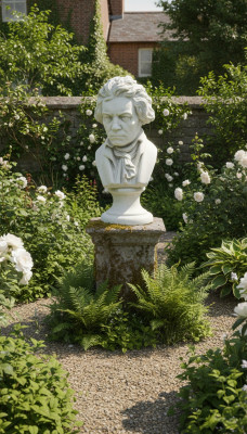 Beethoven Berühmtheet Bëschtofigur Skulptur Skulpturen Figuren Statuen