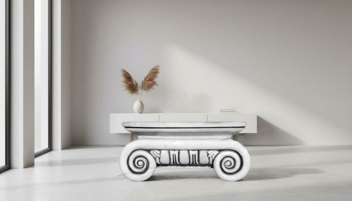 Sailenelement Sockel Kappofdeckung fir Sail Dekor Antik Stil Gaart