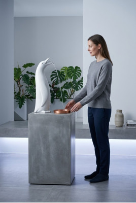 Gaartendeko Pinguin Statu Skulptur Figuren Skulpturen Designer Figur