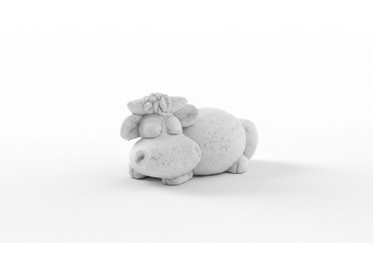 Gaart Dekoratioun Nilpferd Terrass Steen Figuren Figur Deko Statuette