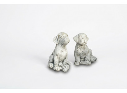 Gaart Dekoratioun Hond Terrasse Steen Figuren Figur Deko Statue