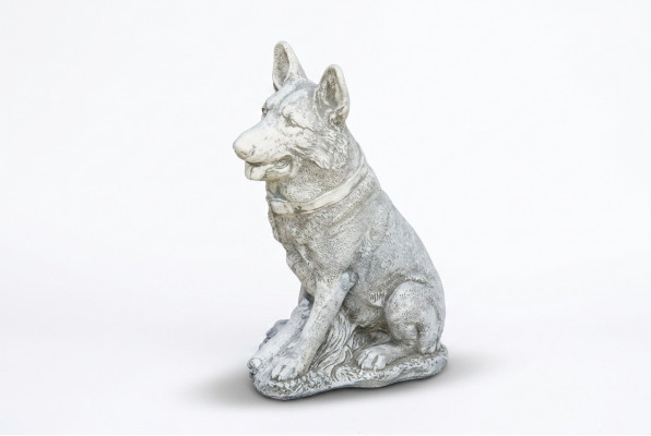 Gaart Dekoratioun Däitsche Schäferhond Terrass Steen Figuren Figur