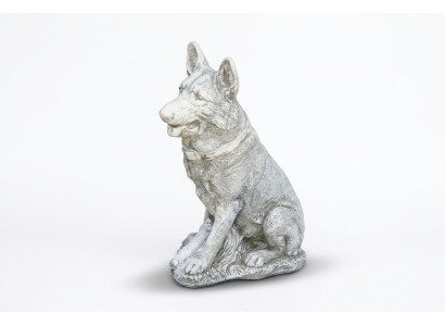 Gaart Dekoratioun Däitsche Schäferhond Terrass Steen Figuren Figur